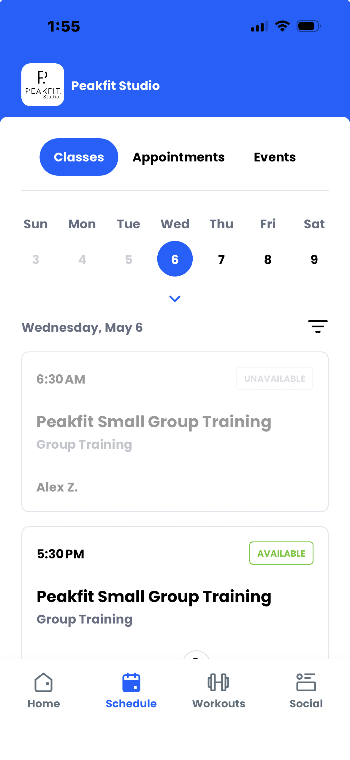 Semi-private strength training session at Peak Fit Studio in Arden NC for adults over 50